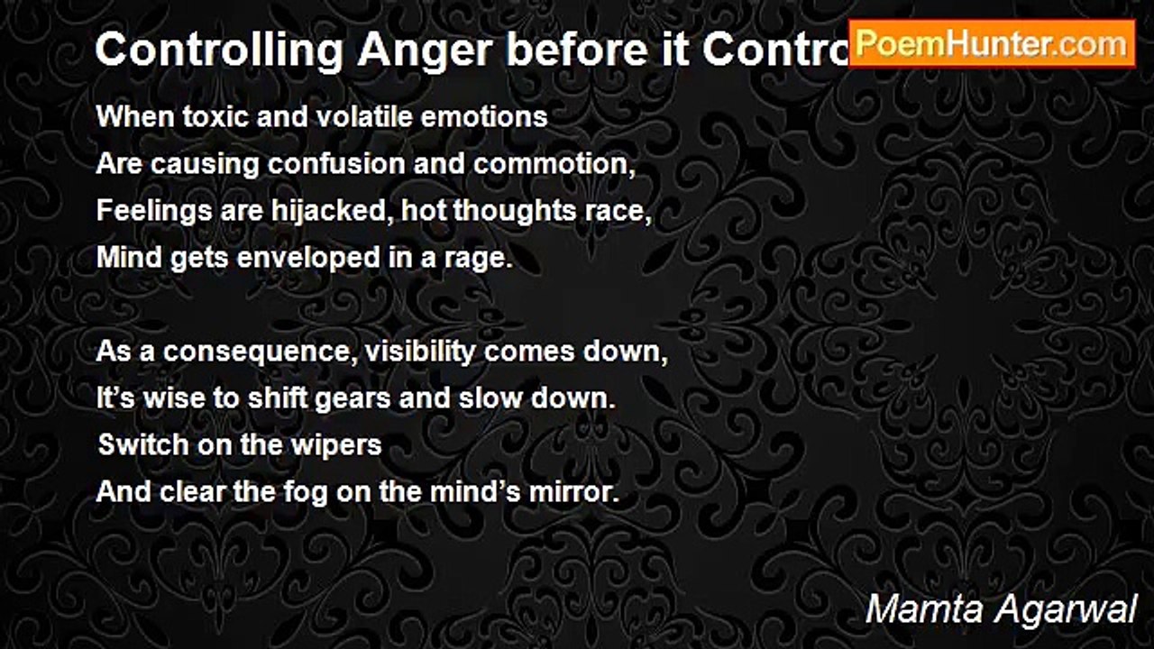 Mamta Agarwal - Controlling Anger before it Controls You