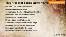 David Keig - This Prospect Seems Quite Heavenly