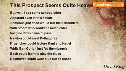 David Keig - This Prospect Seems Quite Heavenly