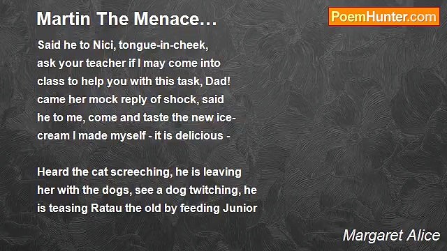 Margaret Alice - Martin The Menace…