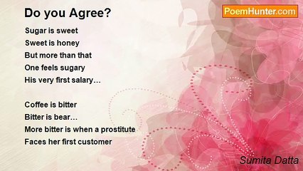 Sumita Datta - Do you Agree?