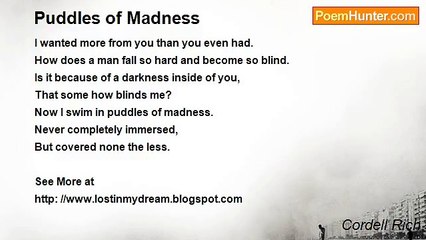 Cordell Rich - Puddles of Madness