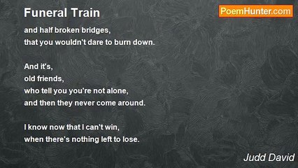 Judd David - Funeral Train