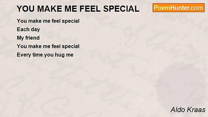 Aldo Kraas - YOU MAKE ME FEEL SPECIAL