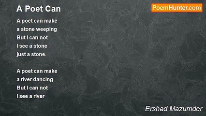 Ershad Mazumder - A Poet Can