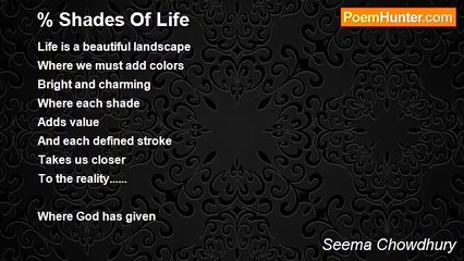 Seema Chowdhury - Shades Of Life