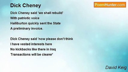 David Keig - Dick Cheney