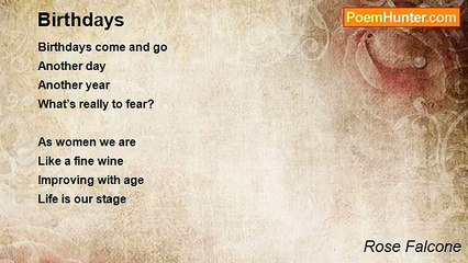 Rose Falcone - Birthdays