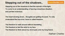 Nathan Charles - Stepping out of the shadows..