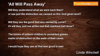 Linda Winchell - 'All Will Pass Away'