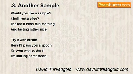 David Threadgold   www.davidthreadgold.com - .3. Another Sample