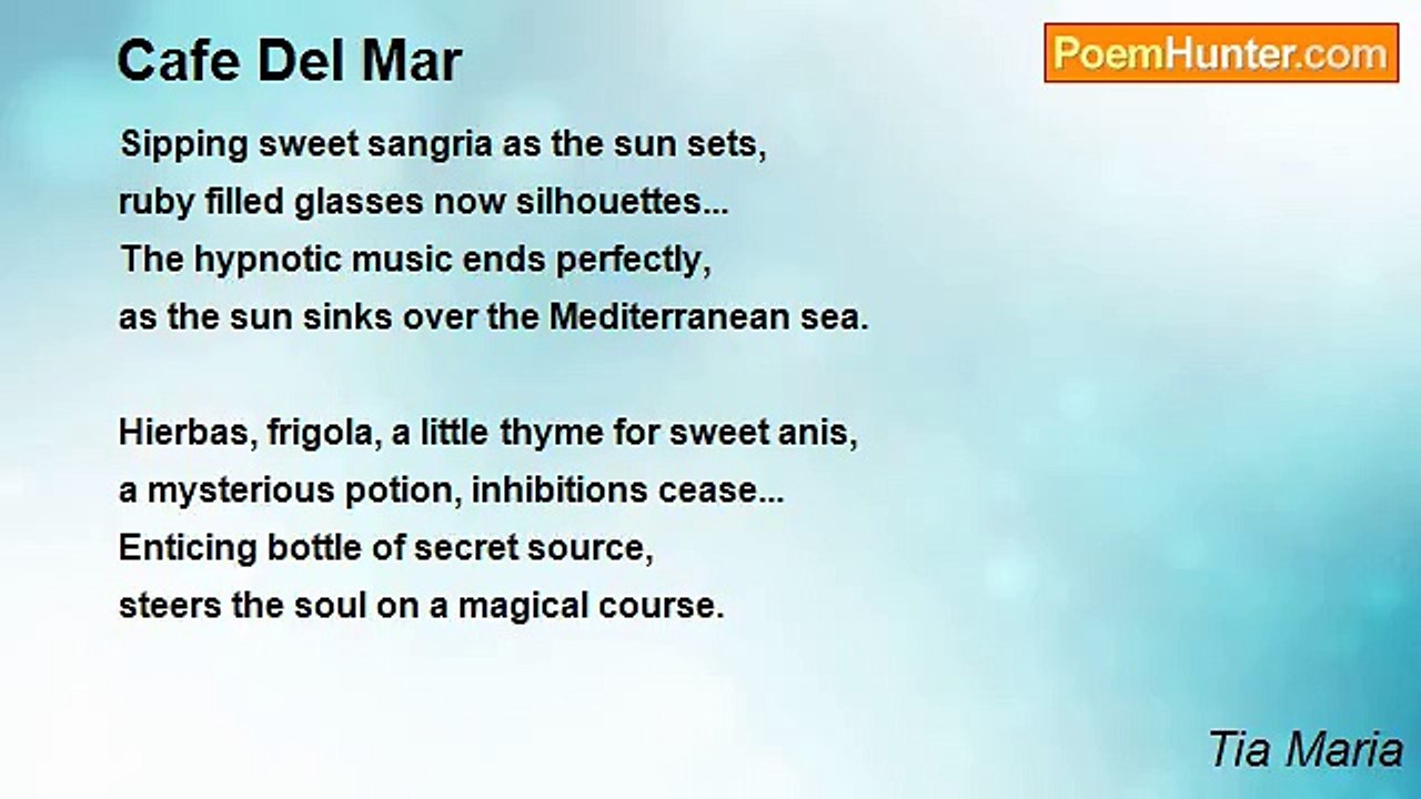 Tia Maria - Cafe Del Mar