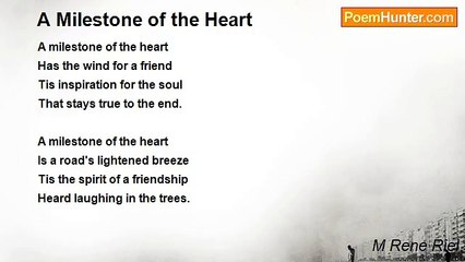 M Rene Riel - A Milestone of the Heart