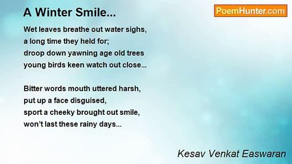 Kesav Venkat Easwaran - A Winter Smile...