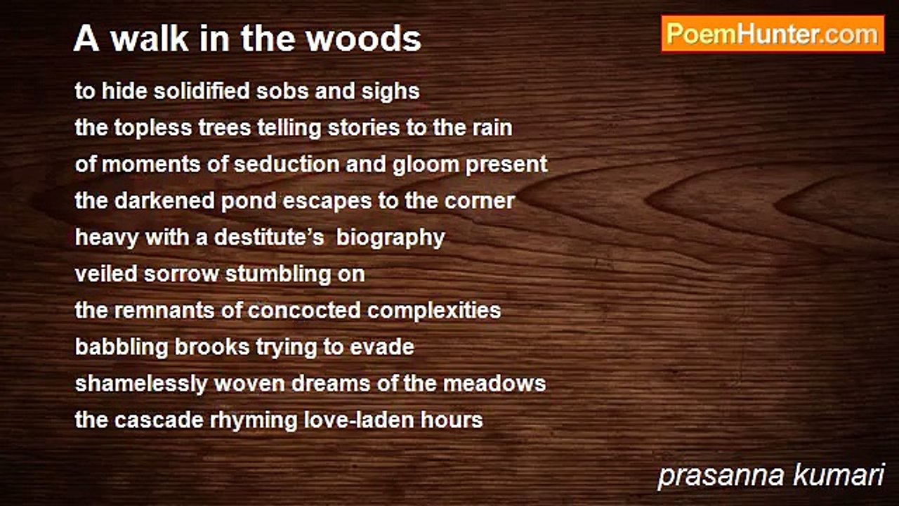 prasanna kumari - A walk in the woods