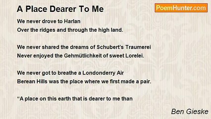 Ben Gieske - A Place Dearer To Me