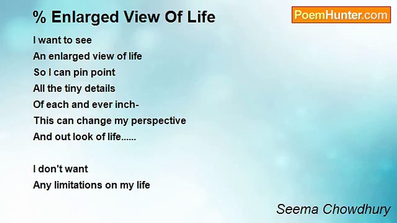 Seema Chowdhury - Enlarged Perspective Of Life