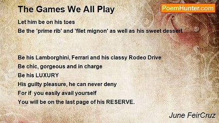 June FeirCruz - The Games We All Play