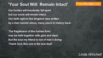 Linda Winchell - 'Your Soul Will  Remain Intact'