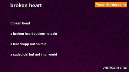 veronica rios - 	  broken heart