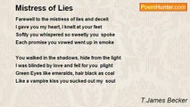 T.James Becker - Mistress of Lies