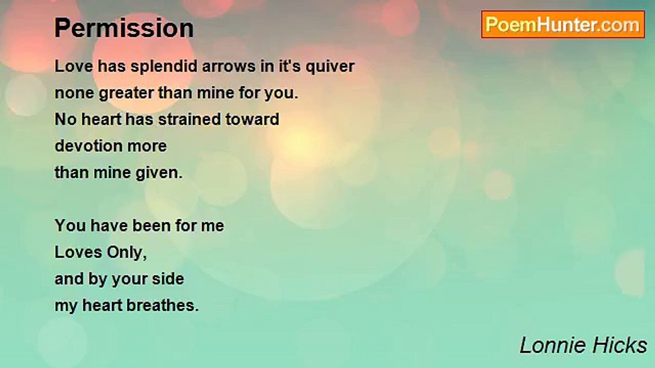 Lonnie Hicks - Permission
