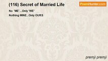 premji premji - (116) Secret of Married Life