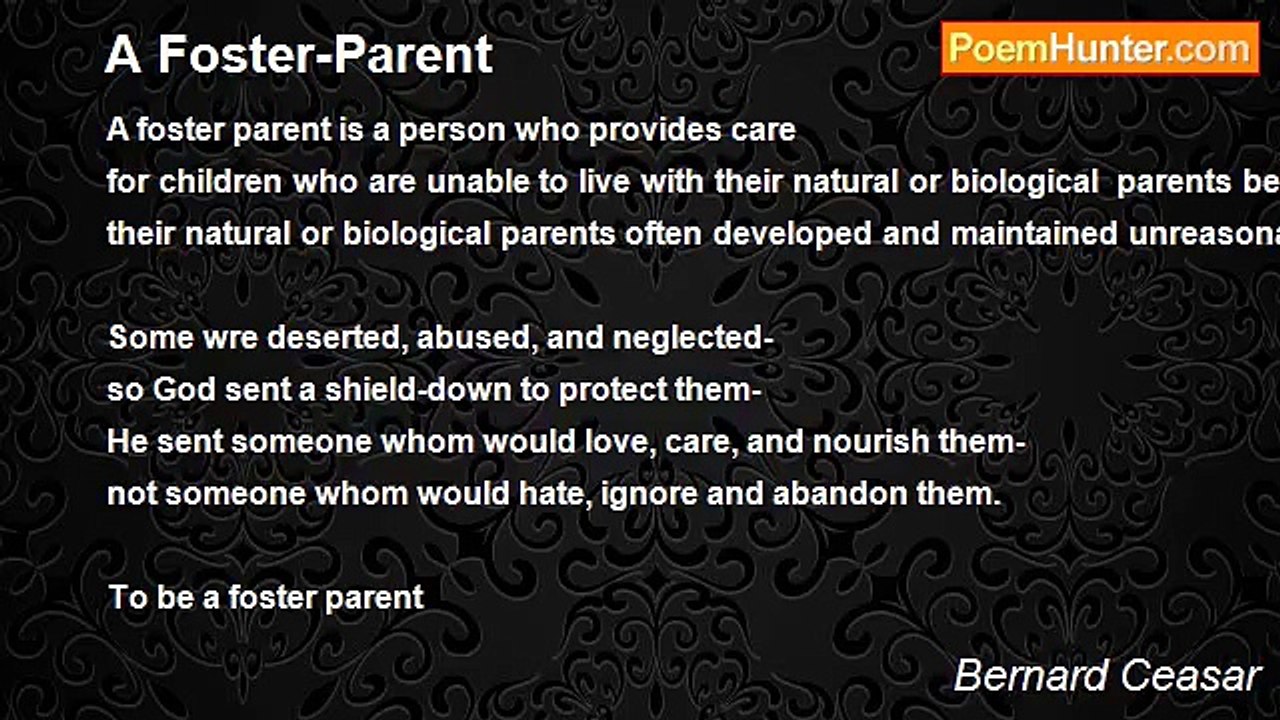 Bernard Ceasar - A Foster-Parent
