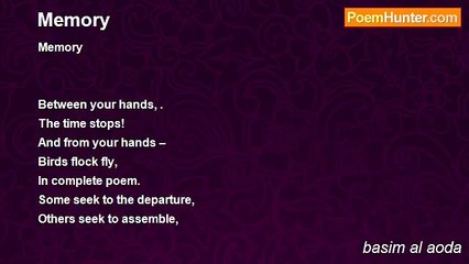 basim al aoda - Memory