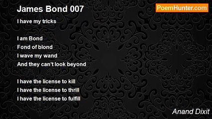 Anand Dixit - James Bond 007
