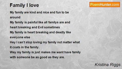 Kristina Riggs - Family I love