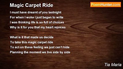 Tia Maria - Magic Carpet Ride