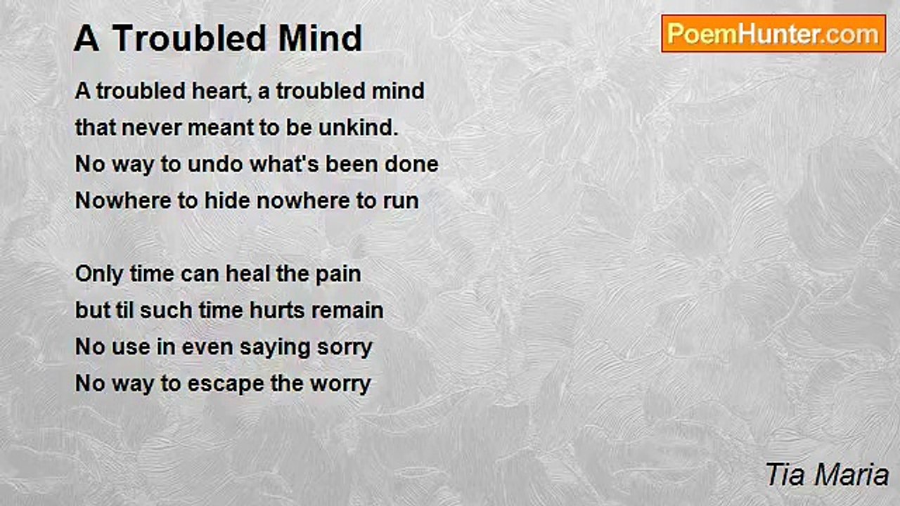 Tia Maria - A Troubled Mind