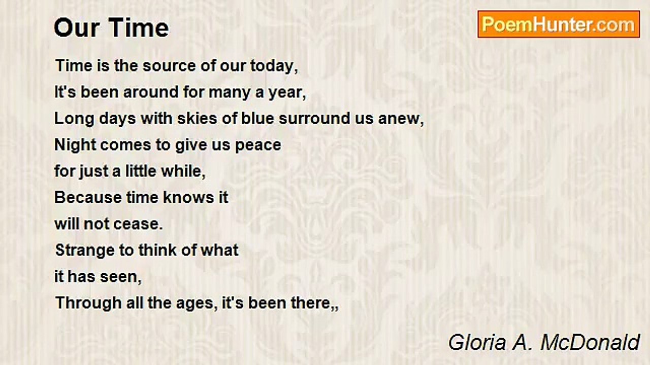 Gloria A. McDonald - Our Time