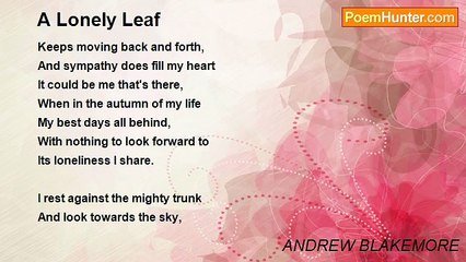 ANDREW BLAKEMORE - A Lonely Leaf