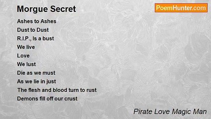 Pirate Love Magic Man - Morgue Secret