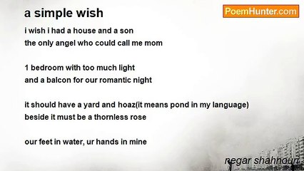 negar shahnouri - a simple wish