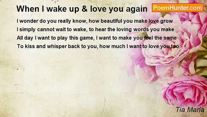 Tia Maria - When I wake up & love you again