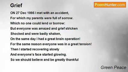 Green Peace - Grief: A Personal Loss 🌿