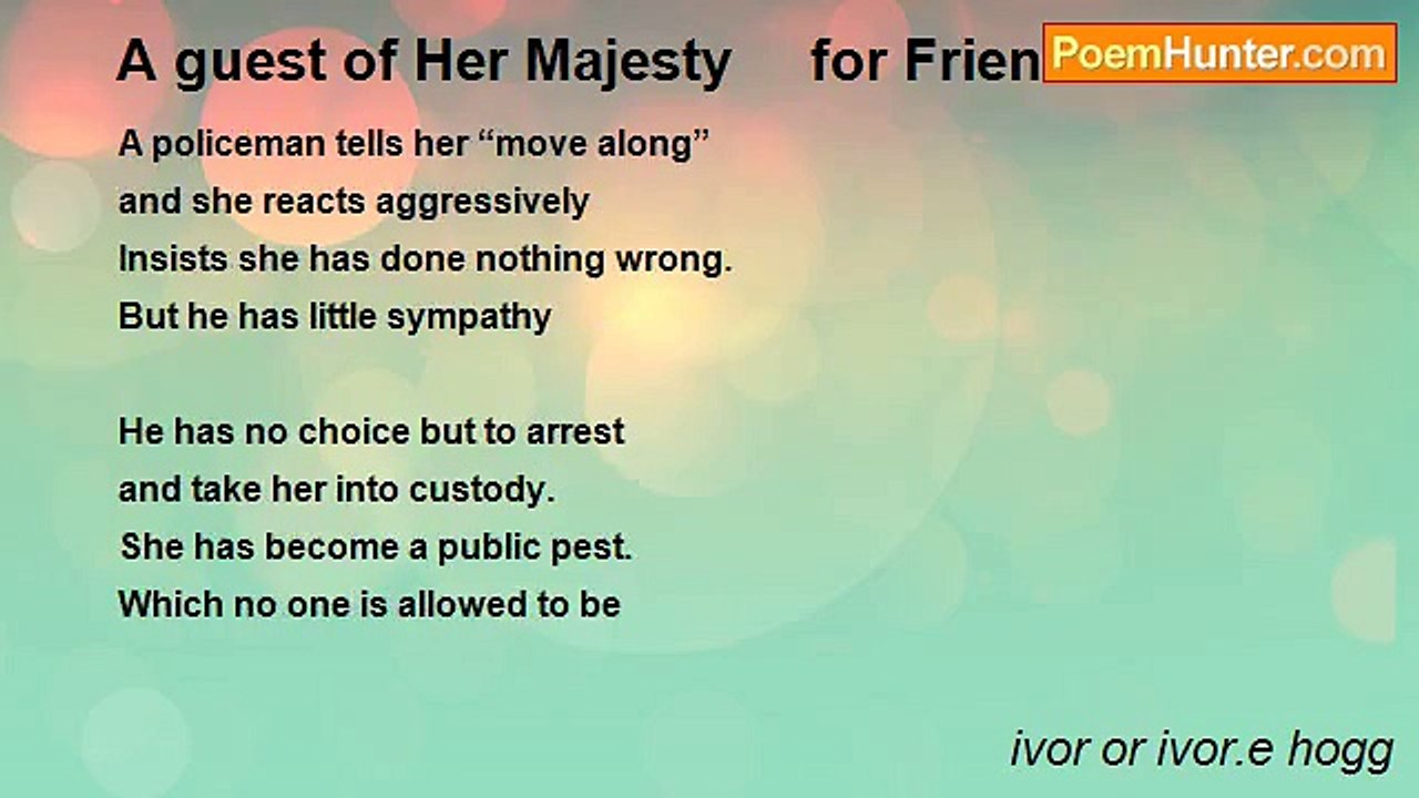 ivor or ivor.e hogg - A guest of Her Majesty     for Friend Thad
