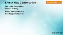 David Keig - I Am A New Conservative