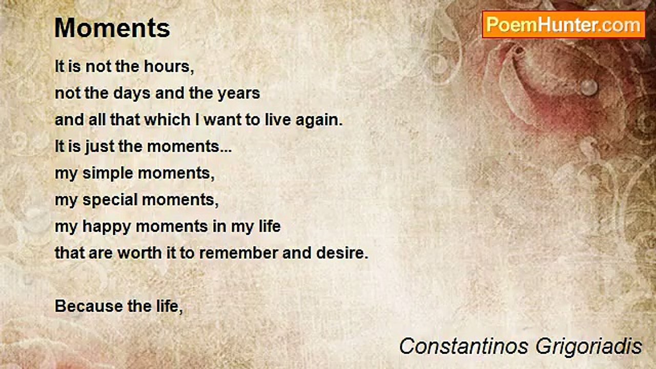 Constantinos Grigoriadis - Moments