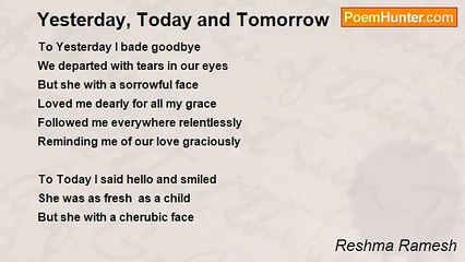 Reshma Ramesh - Yesterday, Today and Tomorrow