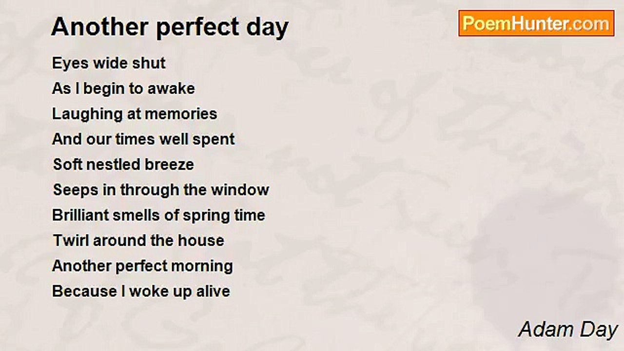 Adam Day - Another perfect day