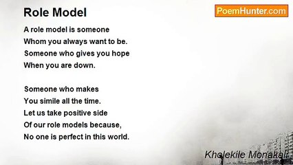 Kholekile Monakali - Role Model