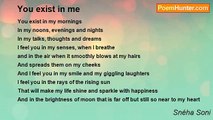 Snéha Soni - You exist in me