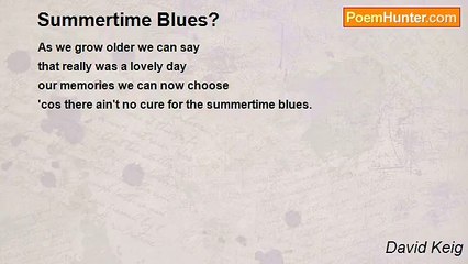 David Keig - Summertime Blues?