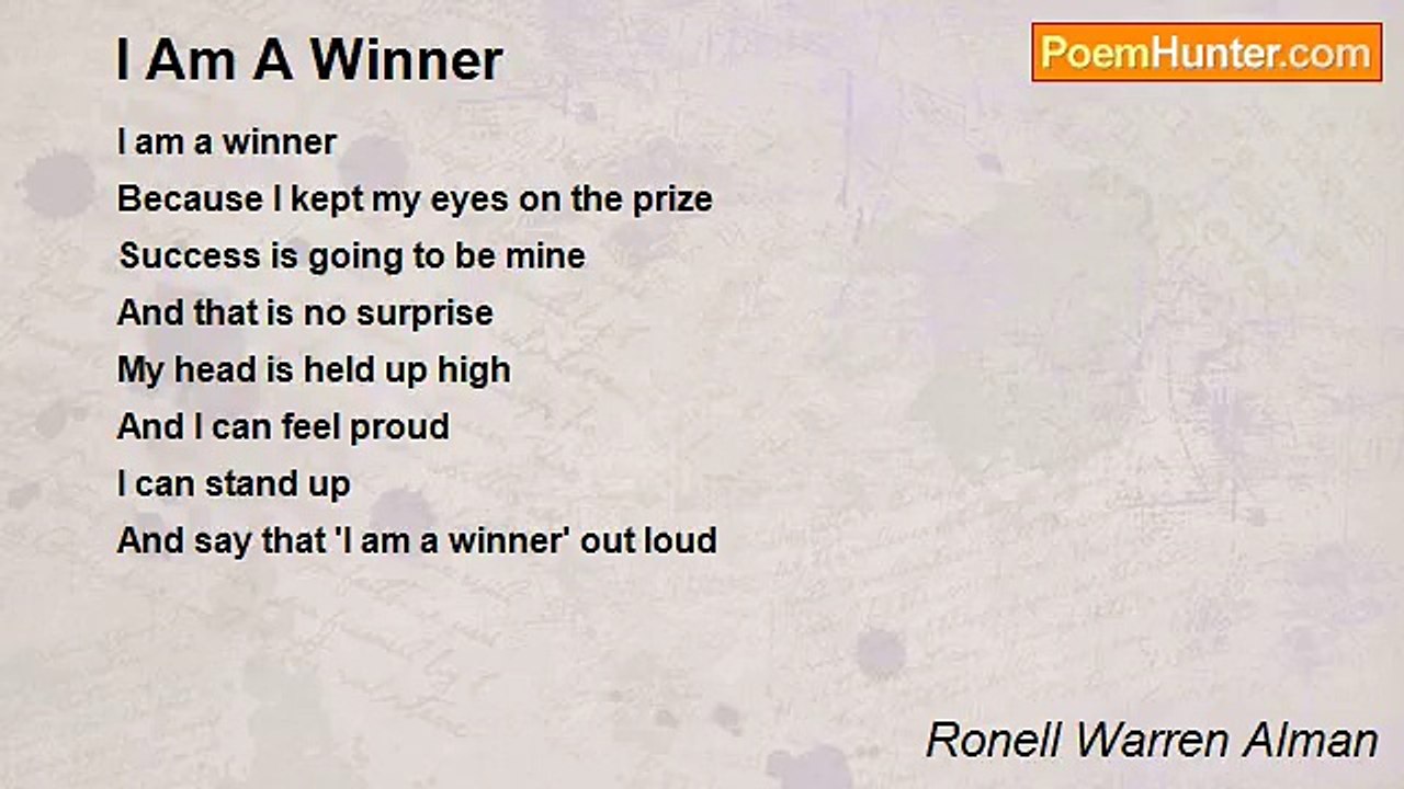 Ronell Warren Alman - I Am A Winner
