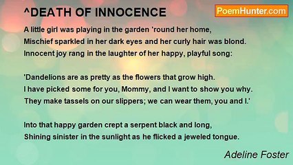 Adeline Foster - ^DEATH OF INNOCENCE