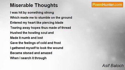 Asif Baloch - Miserable Thoughts